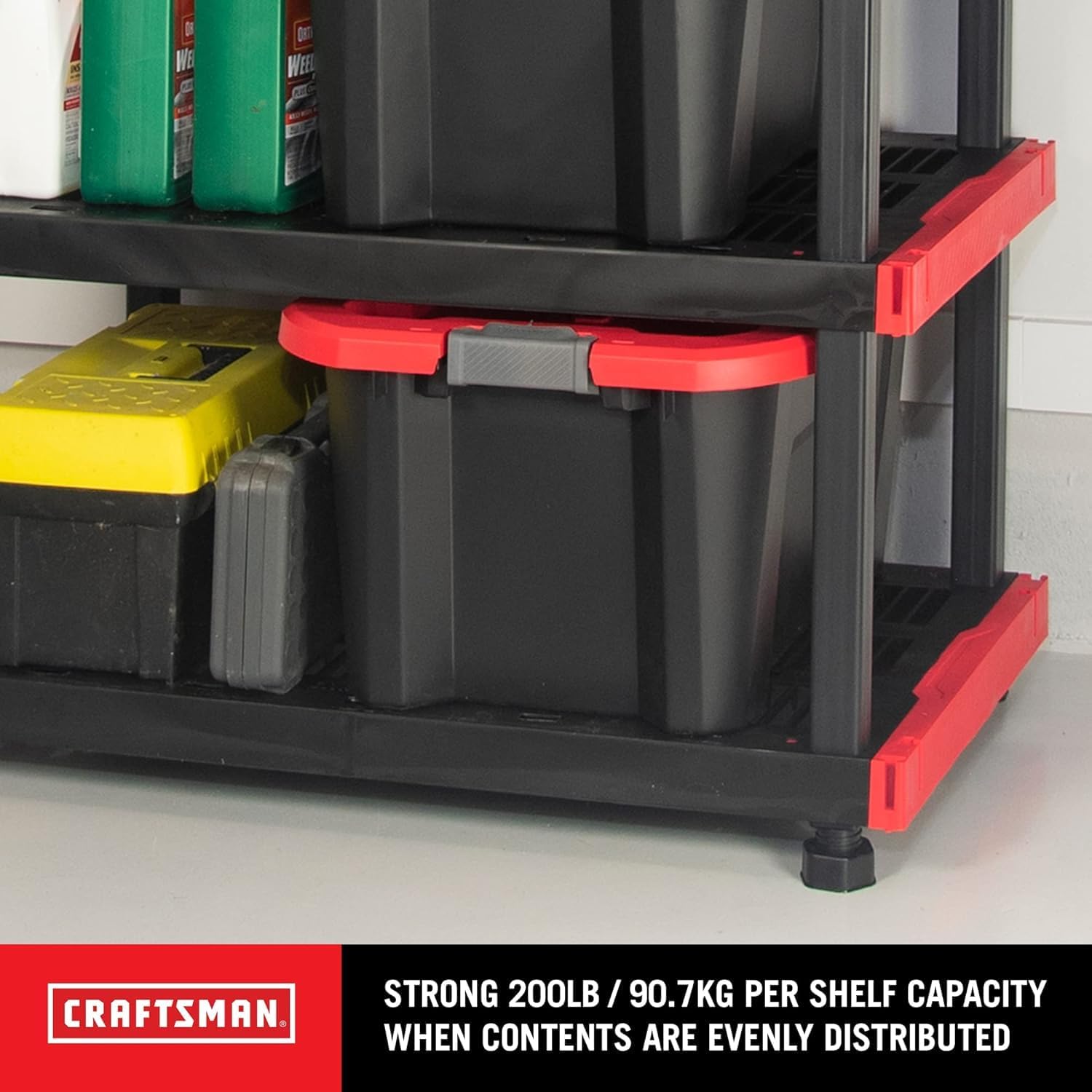 CX Craftsman 5-Tier Highly Durable Storage Rack, 5 Shelves That Support up to 200lbs/shelf, Organization and Storage, Weather-Resistant Design, Easy Assembly, American Made (72.3'H x 40'W x 24'D)