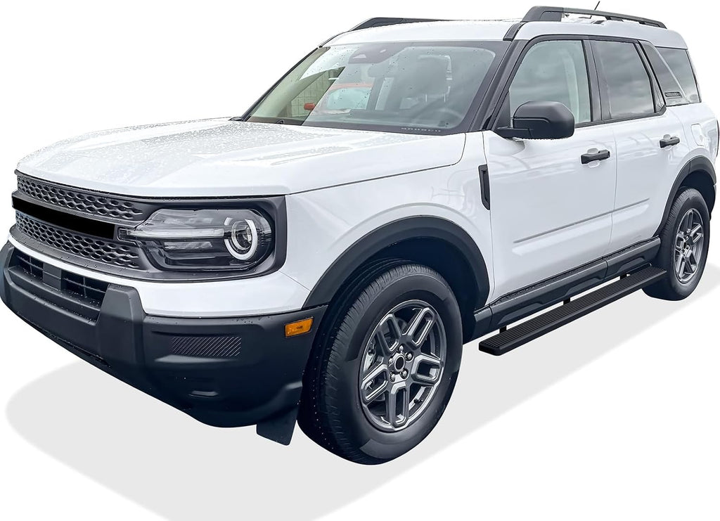 APS (Stainless Steel Black Powder Coated 6 inches) Running Boards Nerf Bars Side Steps Compatible with Ford Bronco Sport 2021-2026 Sport Utility 4-Door