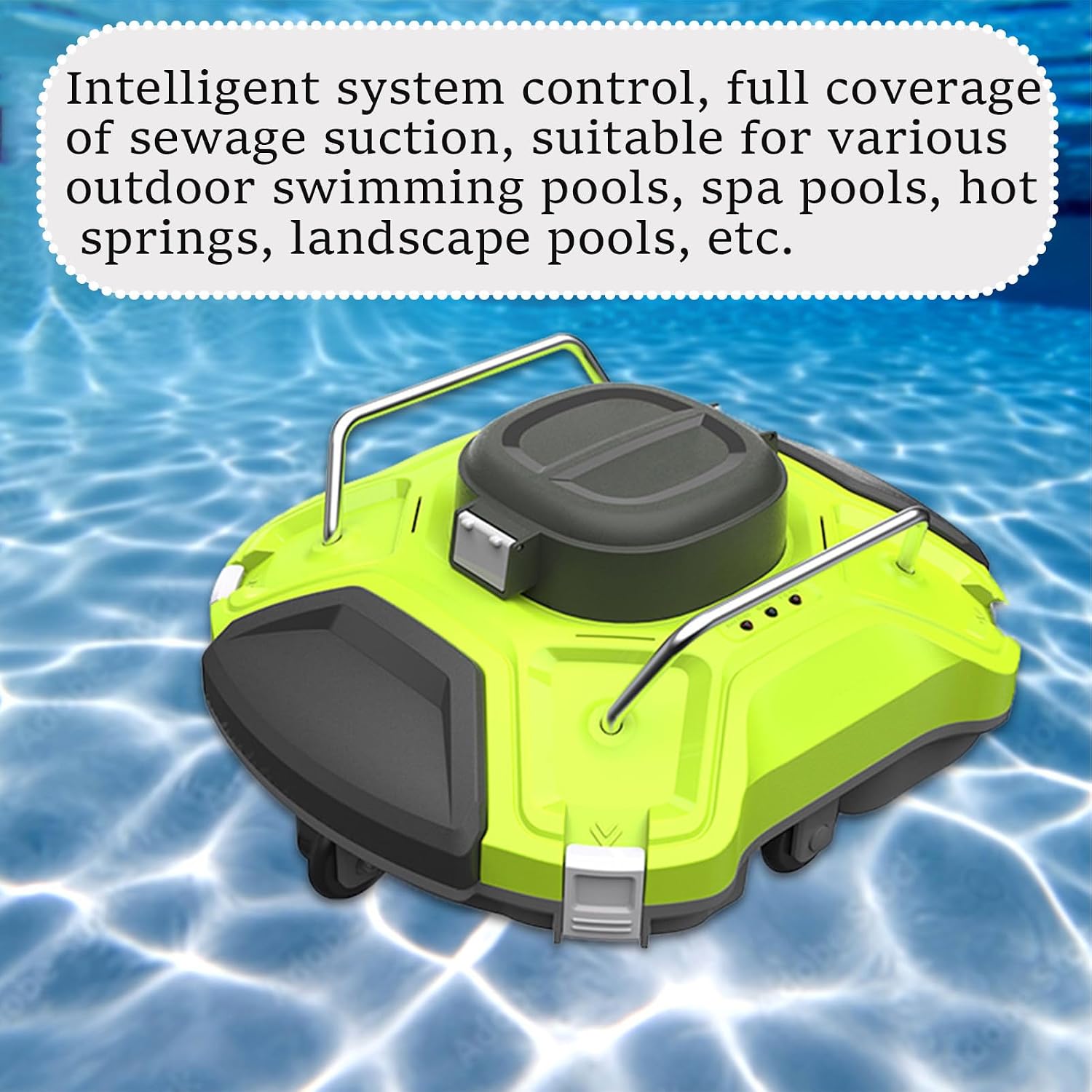 Cleaner Automatic Cordless Robotic Pool Robot,Cordless Pool Cleaner Automatic,Cordless Automatic Pool Vacuum Cleaner,with Strong Suction,Automatically Dock