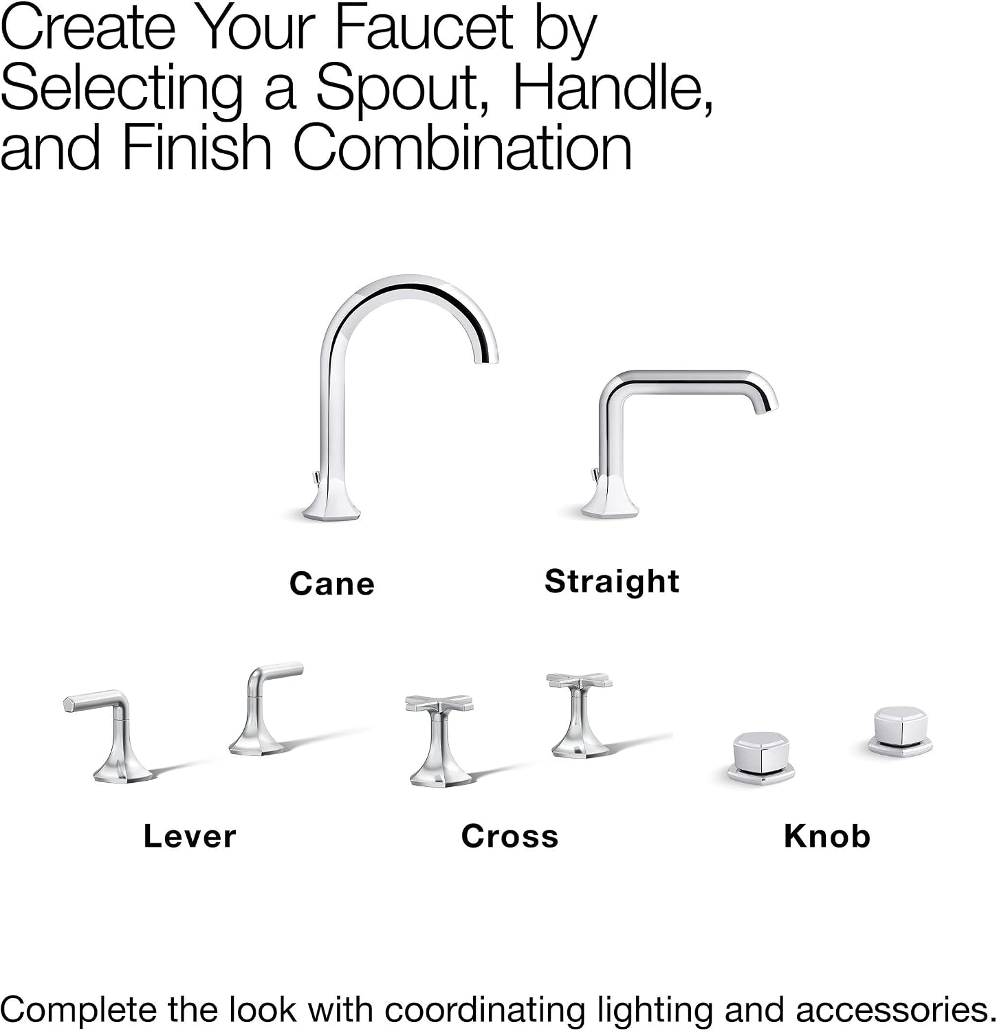Kohler 27010-3-2MB OCCASION™ Cross bathroom sink faucet handles, Vibrant Brushed Moderne Brass