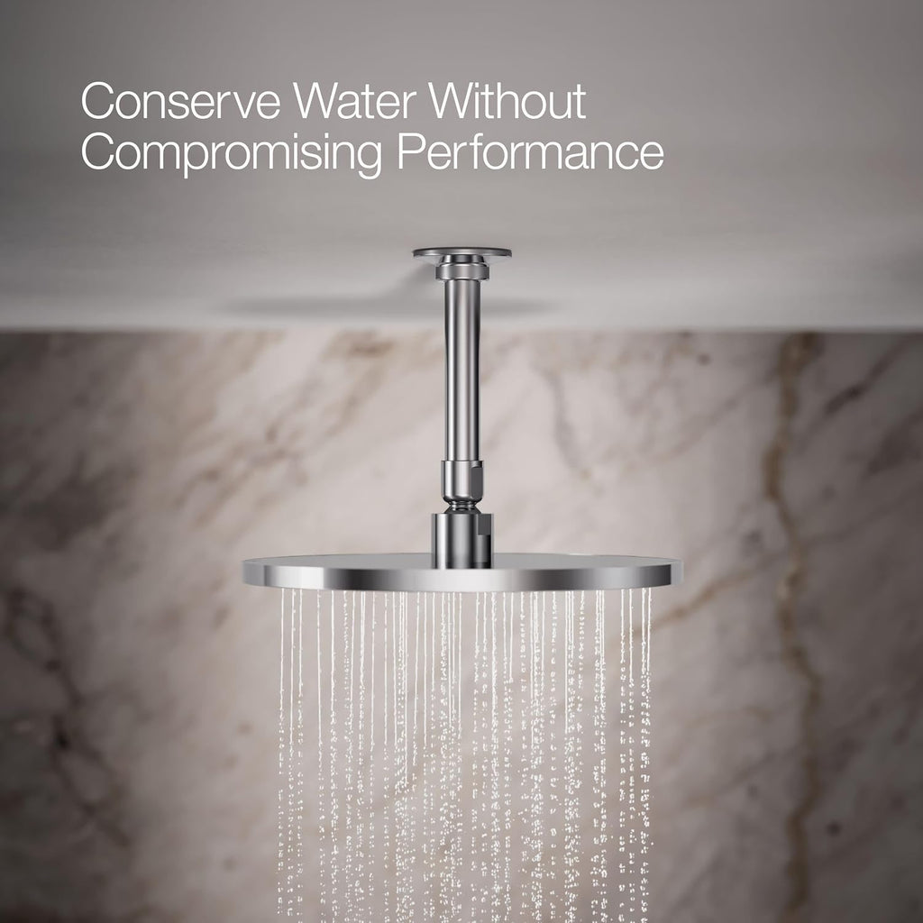 Kohler 13689-CP Contemporary Round 10' single-function rainhead, 2.5 gpm, Polished Chrome