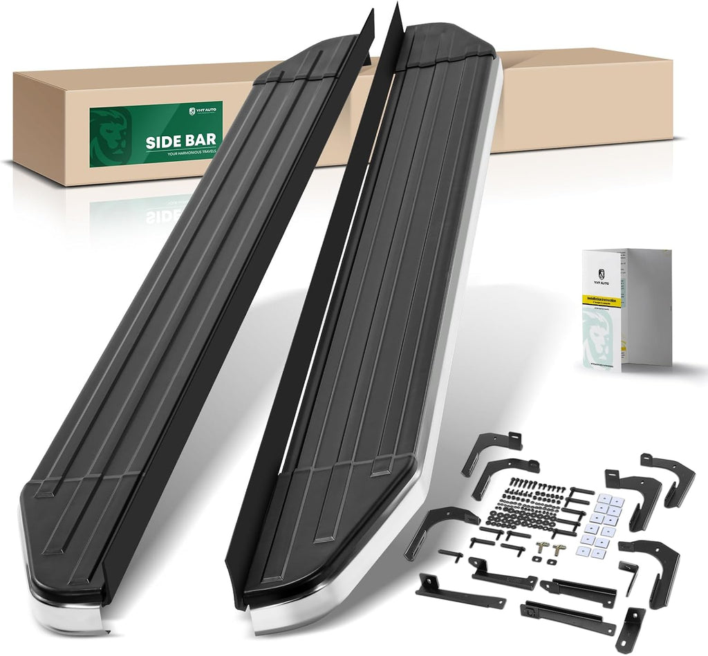 YHTAUTO 5.5 Inch Running Boards Fit Chevy Traverse & Buick Enclave 2018-2024, Side Steps Aluminum Step Bars Off-Road Exterior Accessories