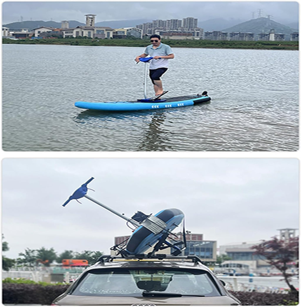 Inflatable Water Bike, Single Inflatable Paddle Board, Sightseeing Cruise Pedal Boat, Pedal Surfboard, Stand-Up Water Bike