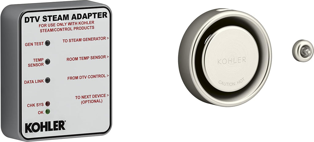 Kohler K-5548-K1-BN DTV+ Steam Adapter Kit, Vibrant Brushed Nickel