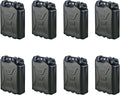 Scepter 8-Pack Military Water Container for Camping/Emergency/Off-Road, 5 Gallon, Black