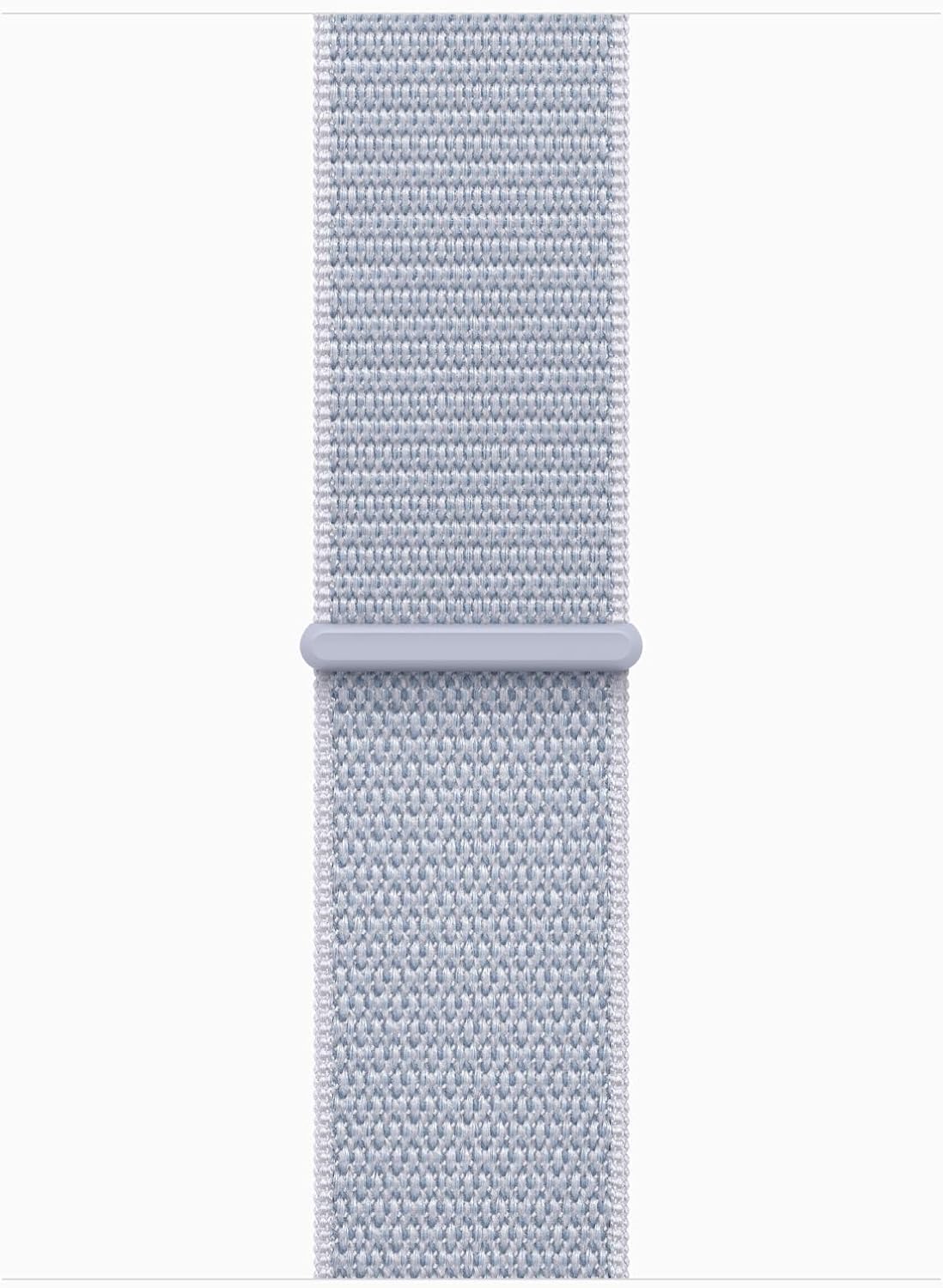 Apple Watch Series 10 [GPS + Cellular, 46mm] - Silver Aluminum Case with Blue Cloud Sport Loop, One Size (Renewed)