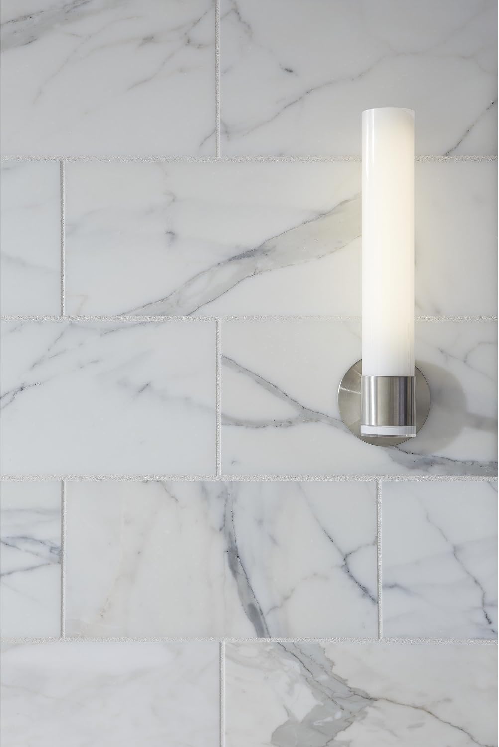 Wall Sconce by KOHLER, Single Wall Sconce, Purist Collection, Vibrant Brushed Nickel, K-14483-BN