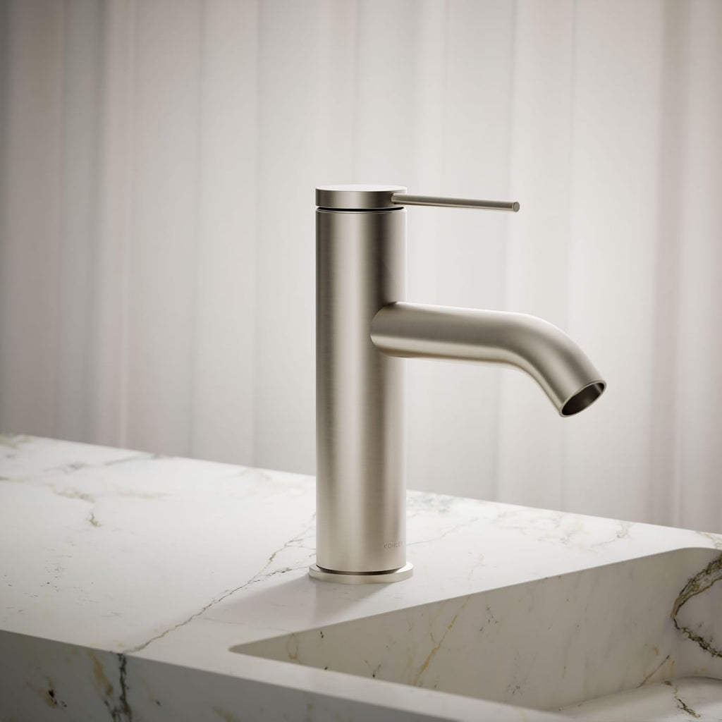 Kohler 77958-4A-BN Components® Single-Handle Bathroom Sink Faucet, 1.2 gpm, Vibrant Brushed Nickel