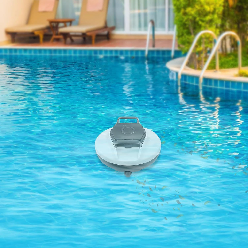 Swimming Pool Cleaning Machine, 2 Suction Ports Cordless Robotic Pool Cleaning Machine, 80㎡/861.11ft² Applicable Swimming Pool Area, Automatic Pool Cleaner for Households, Swimming Pools, Hotels