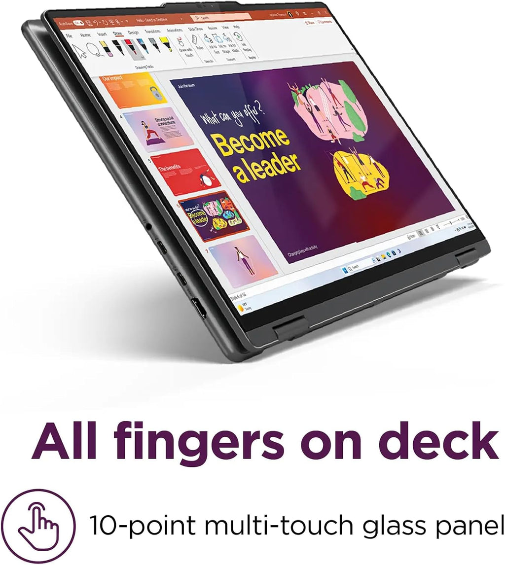 Lenovo Yoga 7 2-in-1 16IML9 2024 Laptop 16' WUXGA IPS Touchscreen 12-Core Intel Ultra 5 125U 16GB LPDDR5 1TB SSD Thunderbolt 4 Wi-Fi 6E Backlit Keyboard Fingerprint Win11 Pro w/ONT 32GB USB