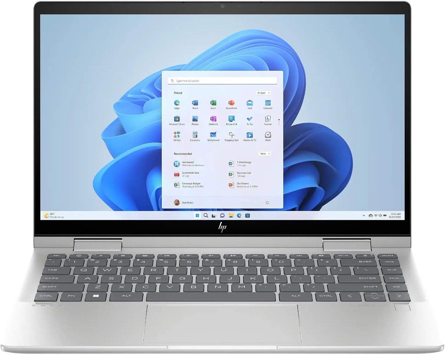HP Envy x360 2-in-1 14 2024 Business Laptop 14' FHD IPS Touchscreen 10-Core Intel 5 120U 8GB DDR4 1TB SSD Intel Graphics Wi-Fi 6E Backlit Keyboard Fingerprint Win11 Pro w/ONT 32GB USB