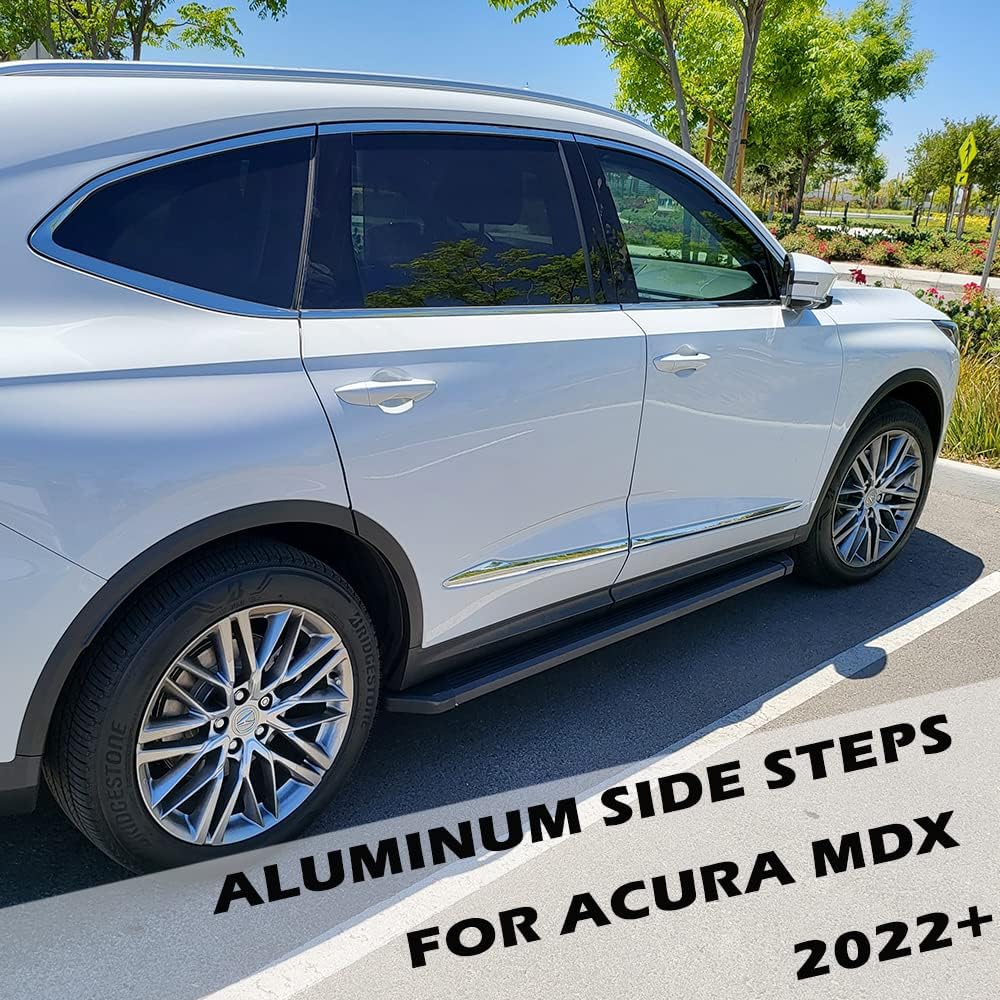 4.13' Running Boards Fit for 2022 2023 2024 2025 2026 Acura MDX Aluminum Alloy Side Step Bars