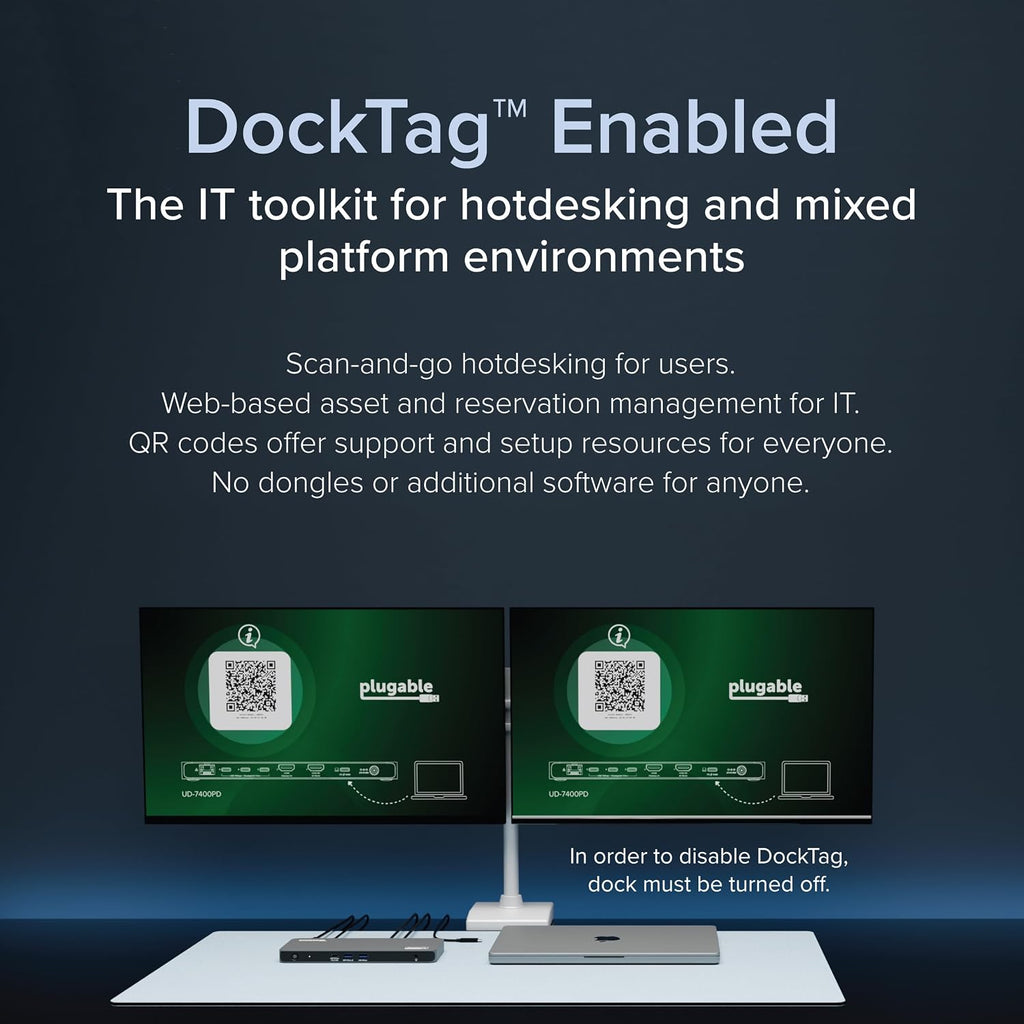 Plugable 5 Monitor USB-C Docking Station with 140W Power + 3X USB-C to HDMI 4K@60Hz Cables (6ft) - Complete Multimonitor Dock Bundle for Mac and Windows