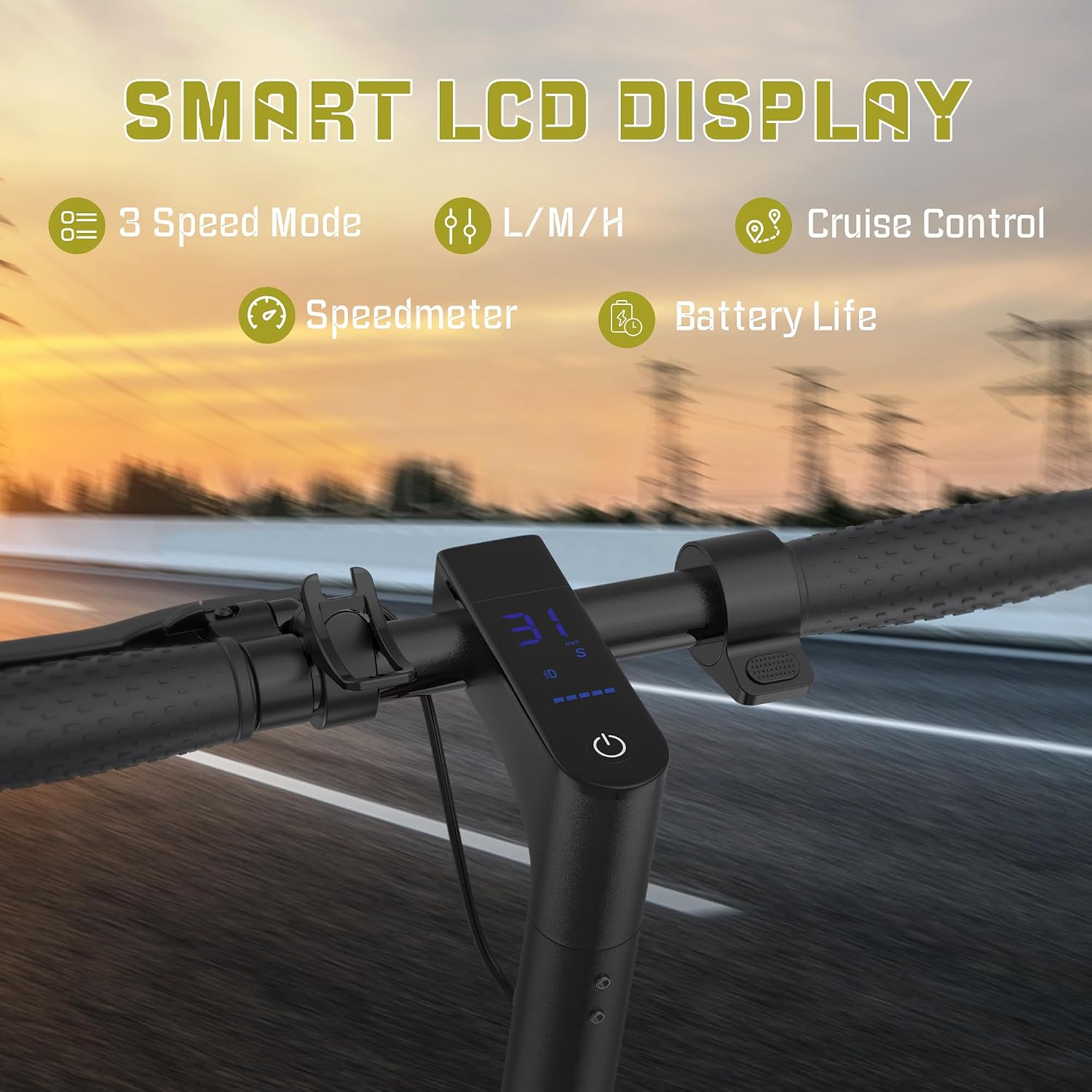 Qlaway 8.5' E Scooter for Adults 19/22 MPH 350/500W Motor 187.2/288.6/441WH Battery, Motorized Scooter Up to 22 Miles Range, Foldable Bearing 265 LBS/APP Control