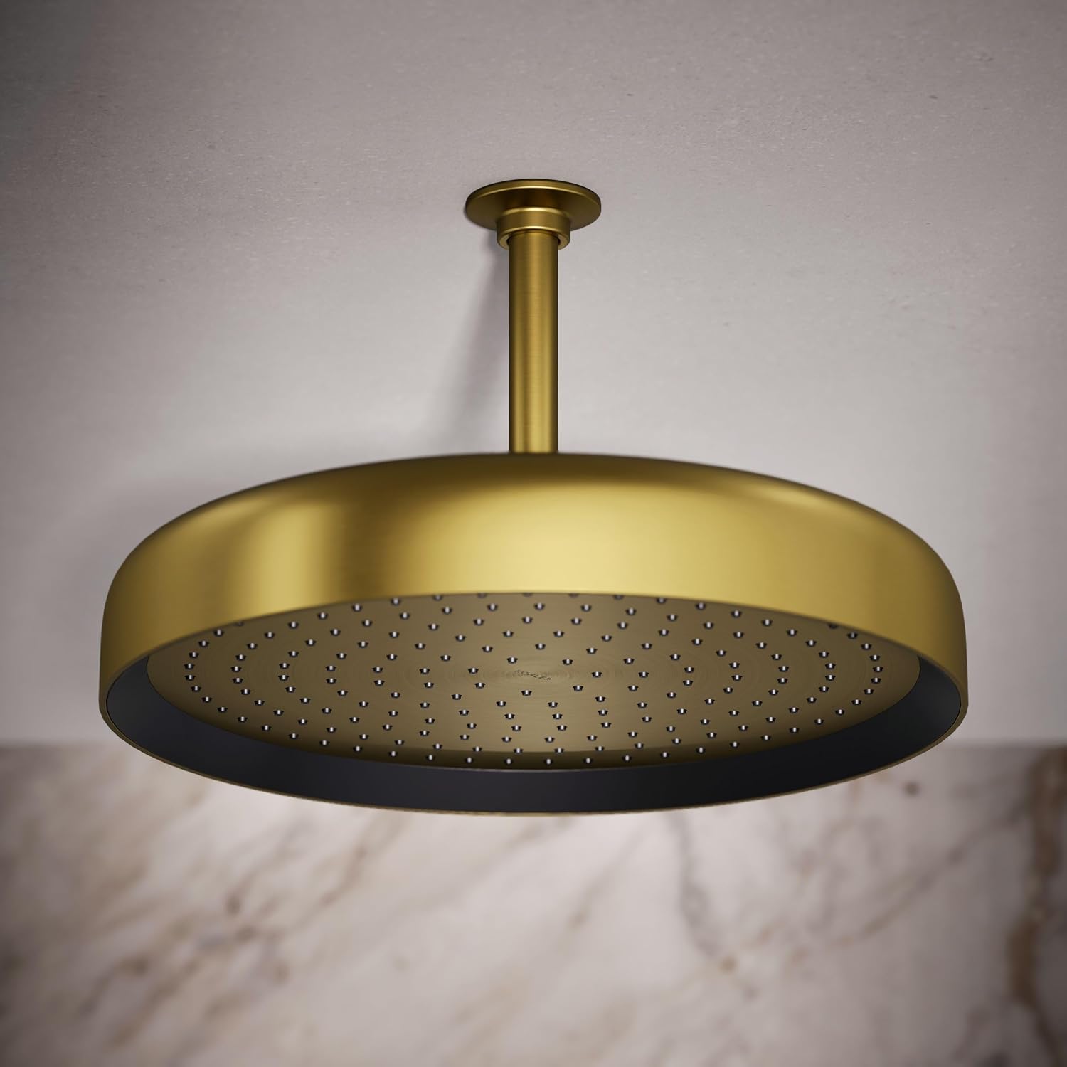 Kohler 26292-2MB Statement® Round 14' single-function rainhead, 2.5 gpm, Vibrant Brushed Moderne Brass
