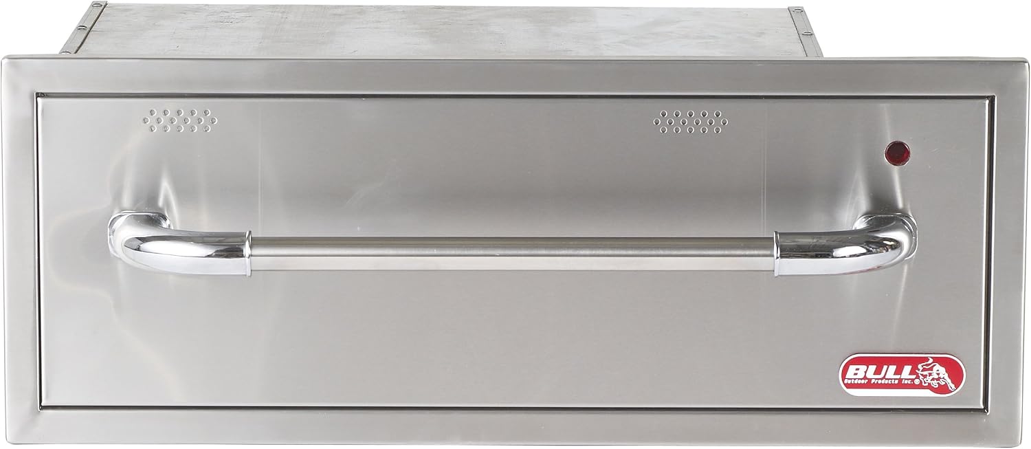 Bull Outdoor Products 85747 Warming Drawer, 28.75' x 10' x 20.25', Stainless Steel
