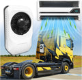 10000 BTU 12V Truck Air Conditioner, Split Mini AC Electric A/C Unit with DC Inverter Compressor | Rapid Cooling | Pre-Charged Refrigerant | Semi-Truck Cab Parking, Trailer, Crane, Loader, Excavator