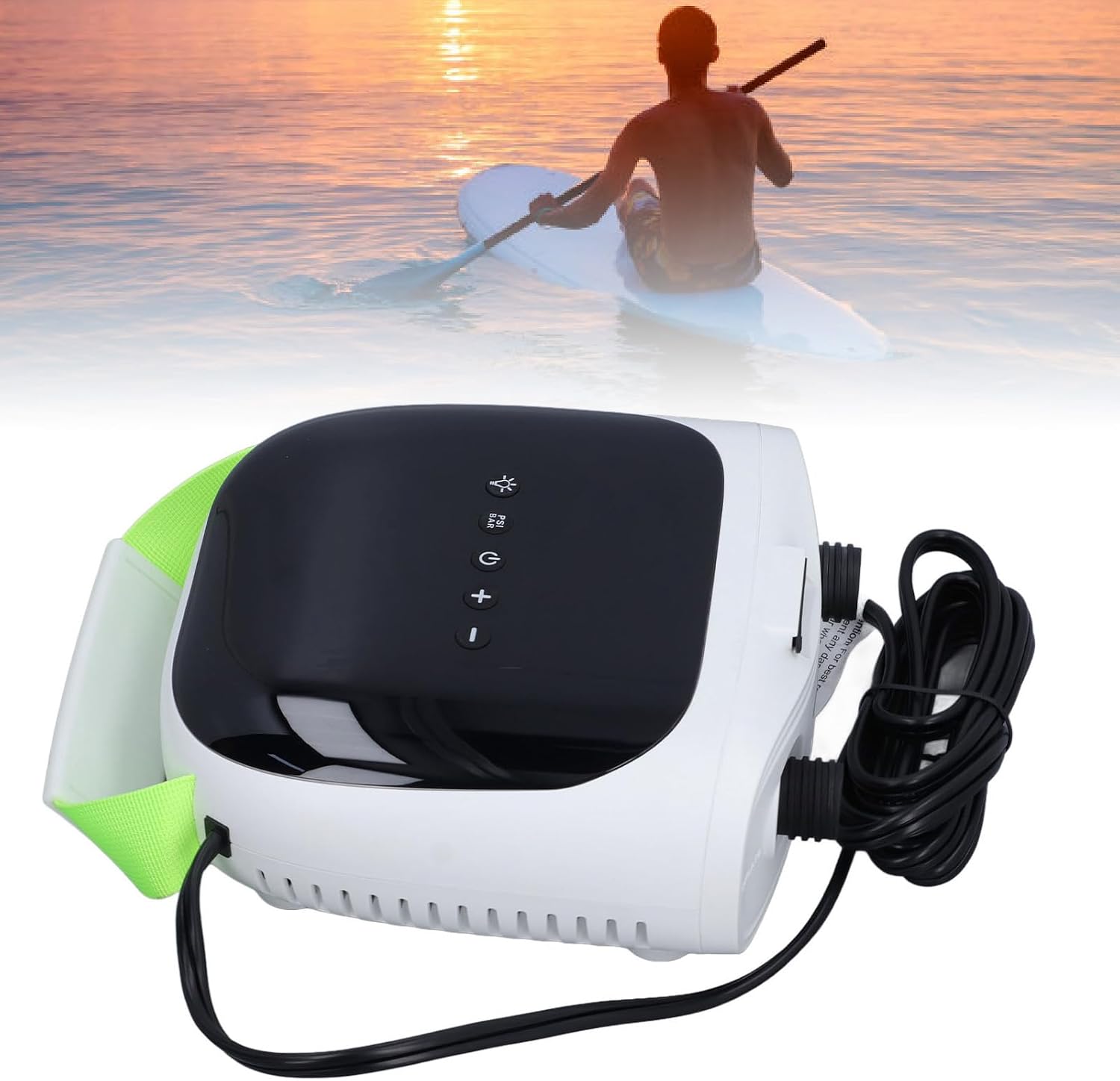 Gavigain Rechargeable Paddle Board Pump Electric Air Pump Portable Inflation Pump for Kayak Support 12V Car Charging