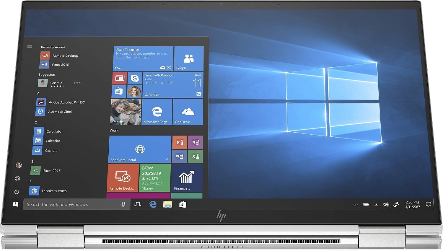 HP EliteBook x360 1040 G7 14' Touchscreen 2 in 1 Notebook - Intel Core i5 (10th Gen) i5-10310U Quad-core (4 Core) 1.70 GHz - 8 GB RAM - 256 GB SSD - Intel UHD Graphics Premium - in-Plane Switchin