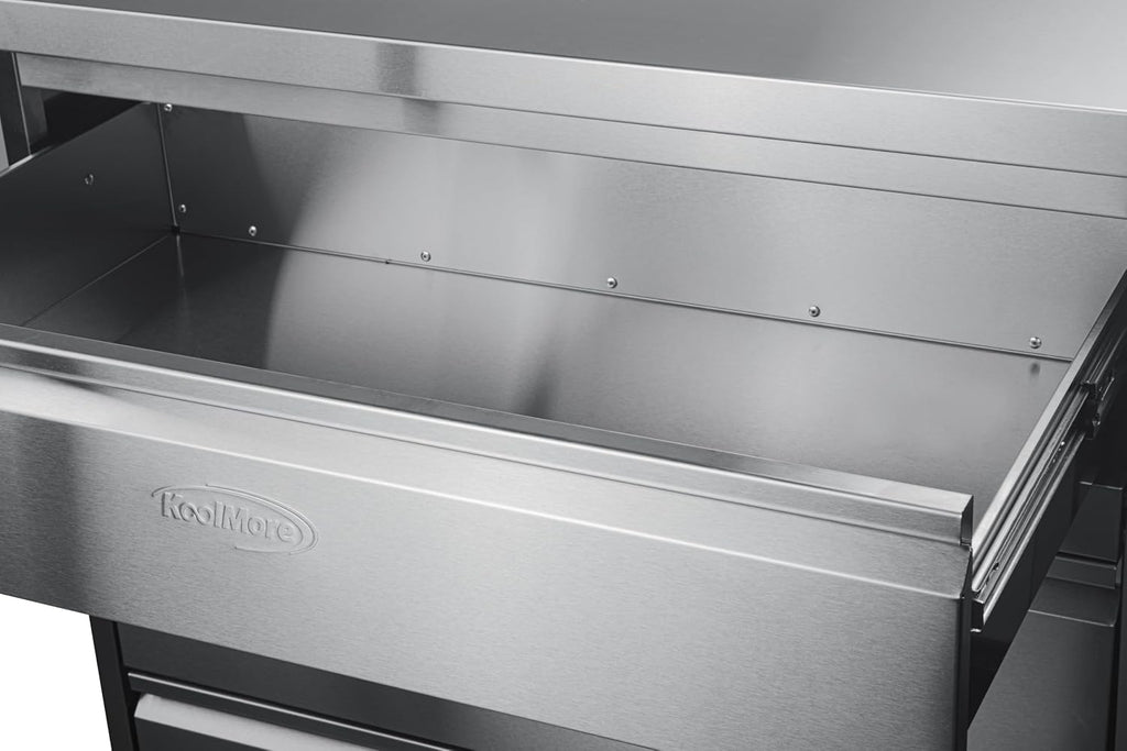 KoolMore 32 in. Stainless-Steel Outdoor Kitchen Cabinet with Three Drawers (KM-OKS-CAB3)