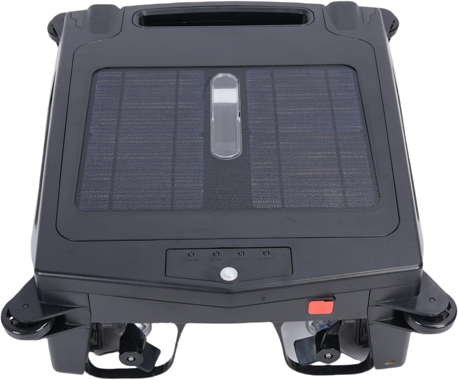 Naroote Solar Swimming Pool Surface Cleaning Robot, Automatic Rechargeable Cordless Robotic Pool Cleaner with Dual Charging Functionality & 5 Hours Continuous Cleaning (US Plug)