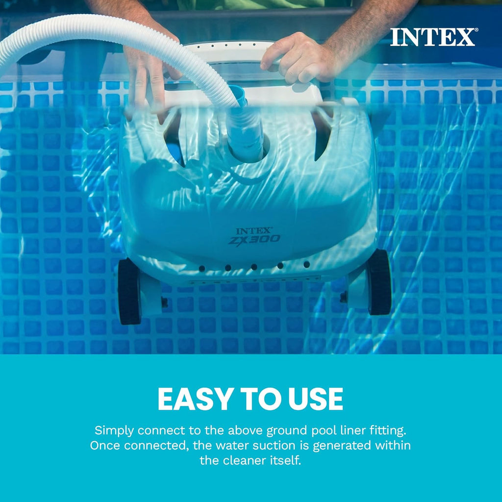 INTEX 26329EH Ultra XTR 18ft x 52in Above Ground Swimming Pool Set with Sand Filter Pump and Deluxe Automatic Vacuum Cleaner