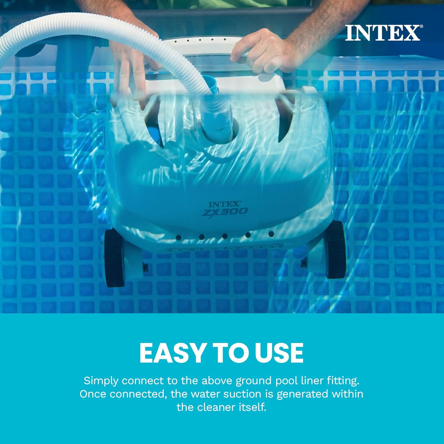 INTEX 26329EH Ultra XTR 18ft x 52in Above Ground Swimming Pool Set with Sand Filter Pump and Deluxe Automatic Vacuum Cleaner