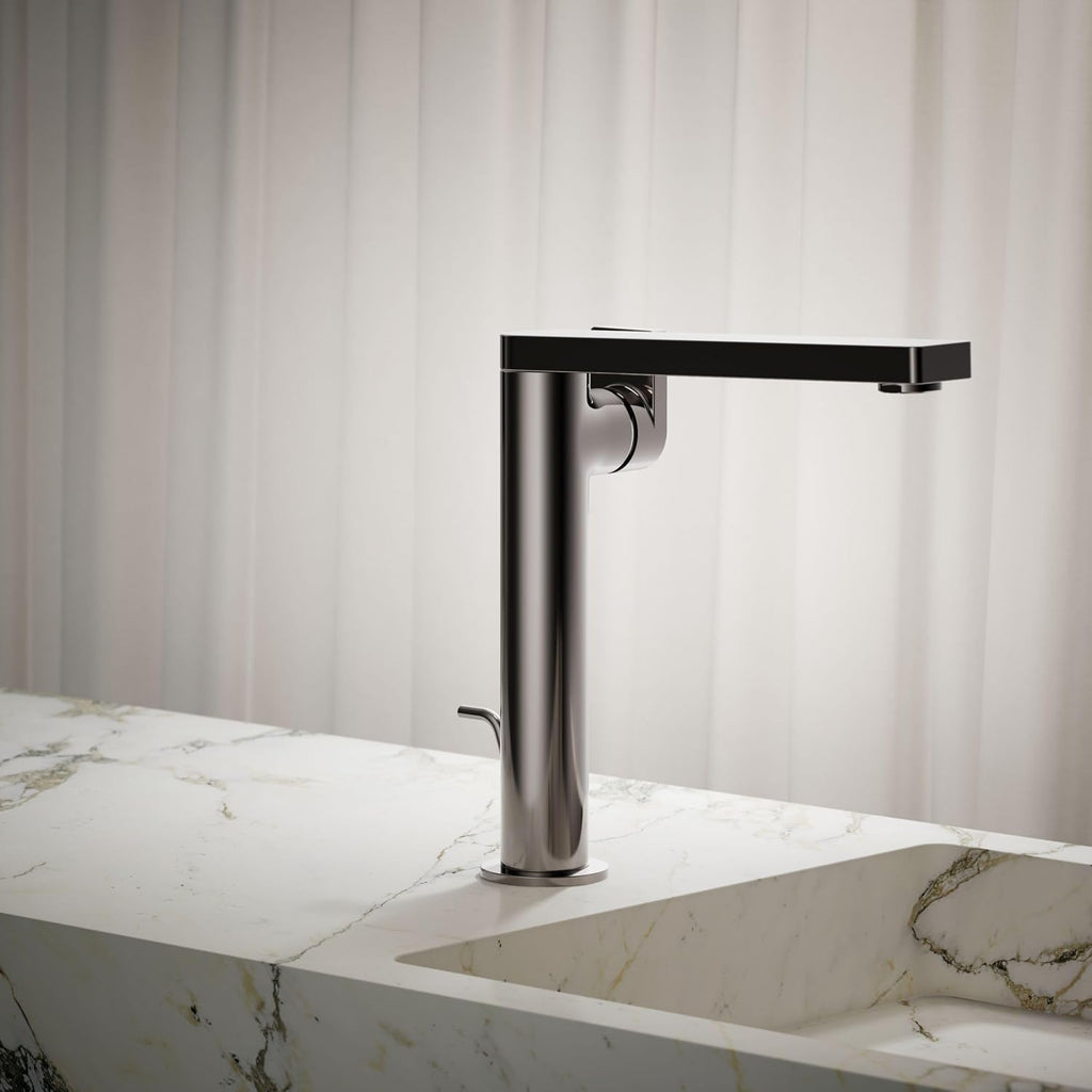 Kohler 73168-4-TT Composed® Tall Single-Handle Bathroom Sink Faucet with Lever Handle, 1.2 gpm, Vibrant Titanium