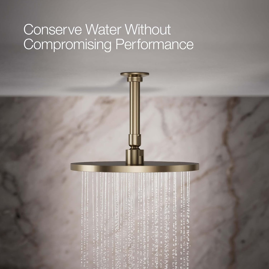 Kohler 13689-G-BV, 10 CONTEMPORARY ROUND RAIN SHWHD,1.75GPM, Vibrant Brushed Bronze