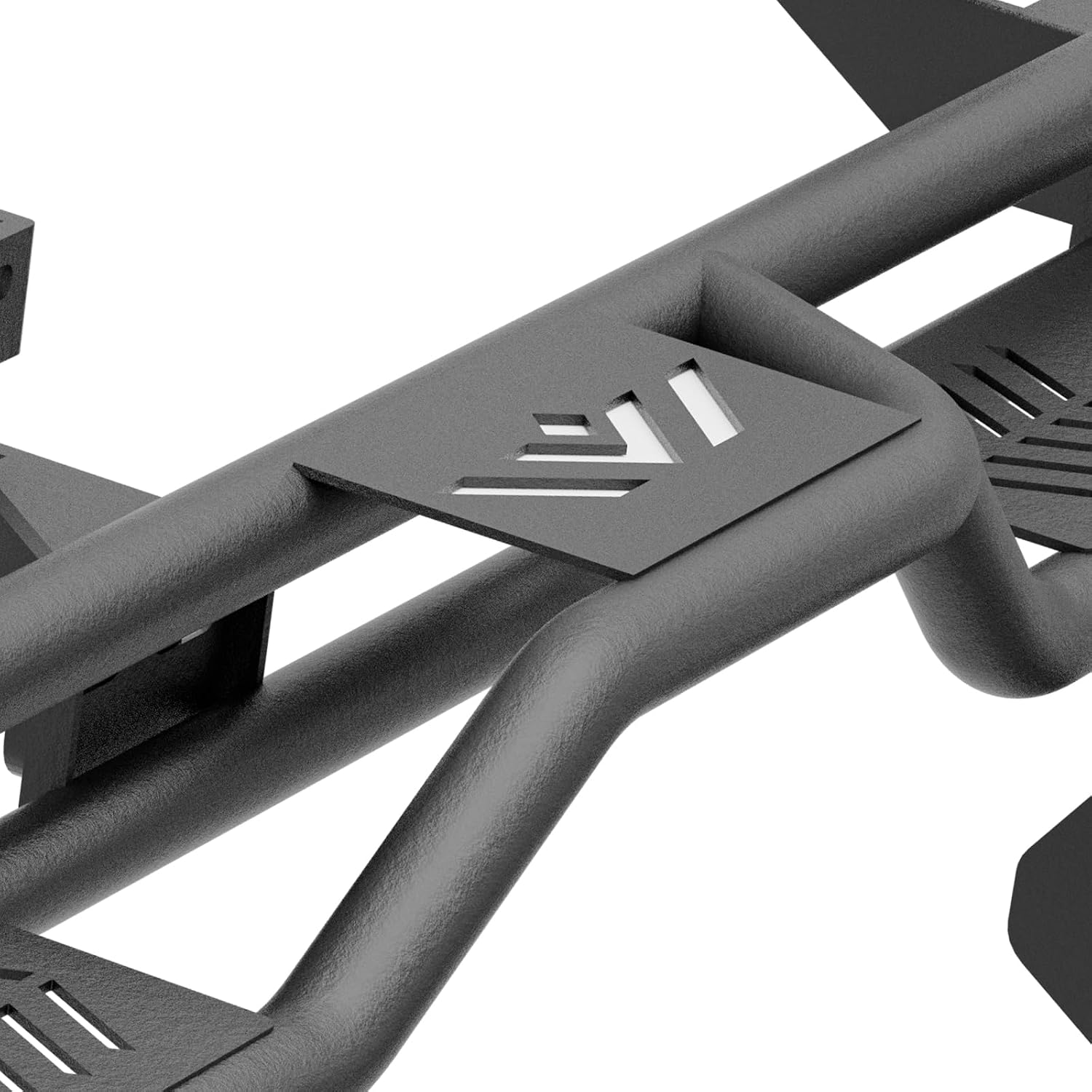 YZONA Running Boards Crew Cab Compatible with 2009-2014 Ford F150 F-150 SuperCrew Cab Super Duty Side Steps, Three Raised Steps Design Side Rail Nerf Bar Rock Sliders (4 Full Size Doors)