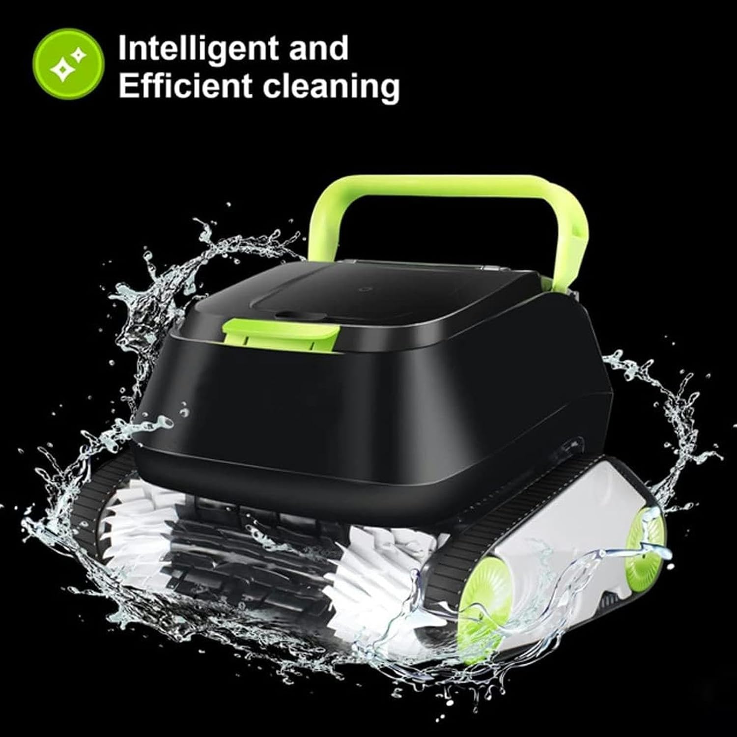 Swimming Pool Sewage Suction Robot, Cordless Robotic Pool Cleaner, with 180Mins Running Time - Ideal for above-Ground Pools