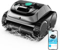 WYBOT C1 Cordless Robotic Pool Vacuum for Inground Pools, Above Ground Pool Cleaner 4-in-1 Wall & Waterline Cleaning Up to 1,614sq.ft, 150mins Smart Navigation, App Support (Obsidian Green)