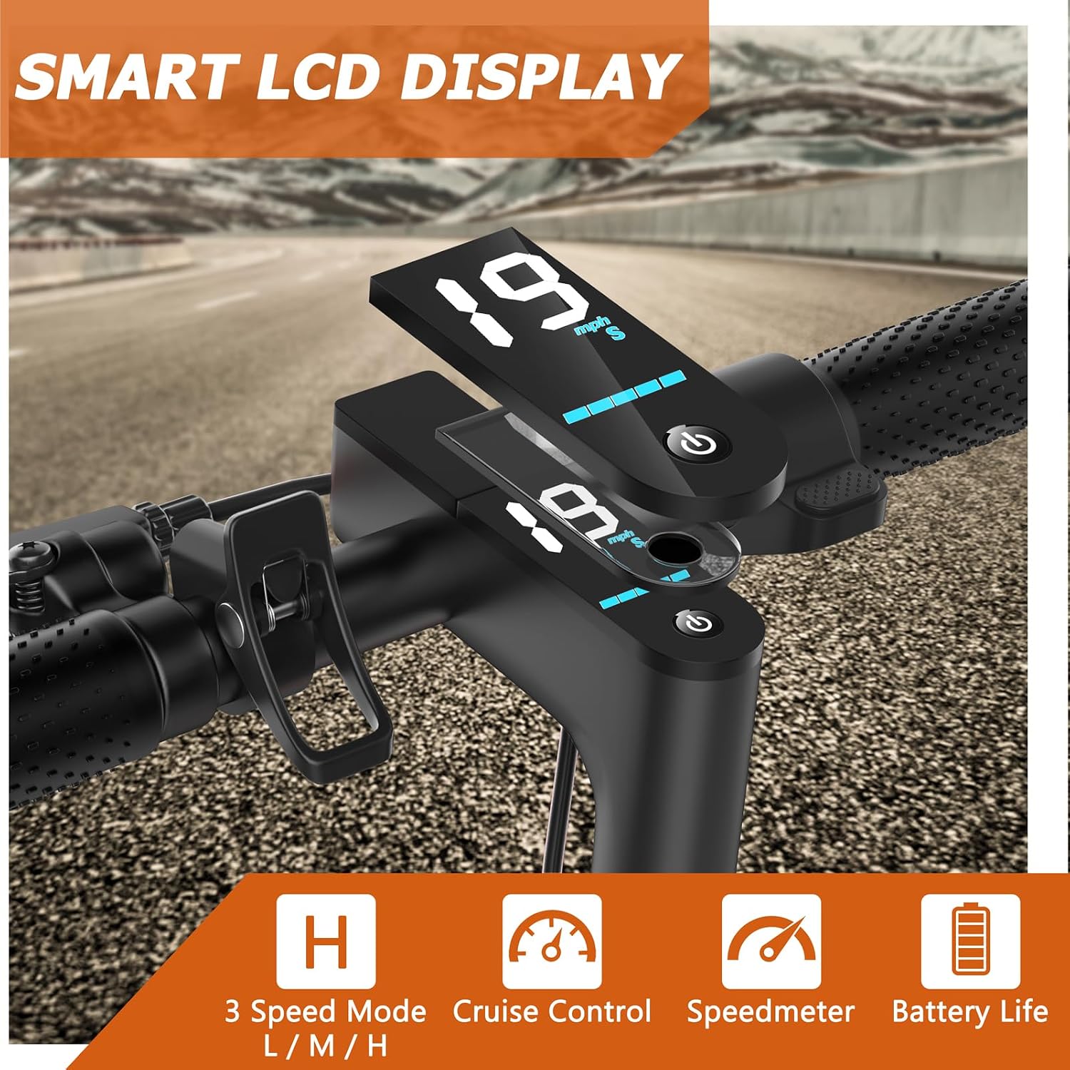 Qlaway 8.5' E Scooter for Adults 19/22 MPH 350/500W Motor 187.2/288.6/441WH Battery, Motorized Scooter Up to 22 Miles Range, Foldable Bearing 265 LBS/APP Control