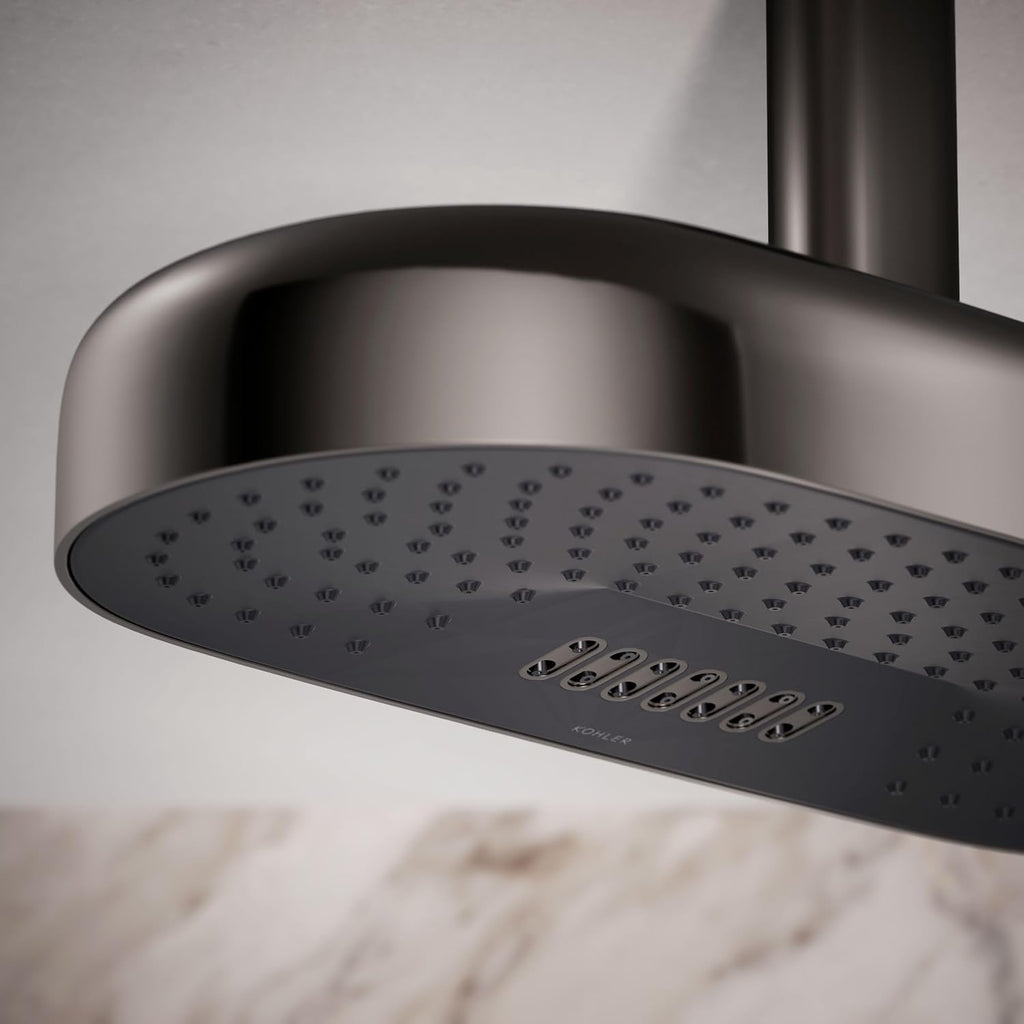 Kohler 26297-TT Statement® Oblong 18' two-function rainhead, 2.5 gpm, Vibrant Titanium