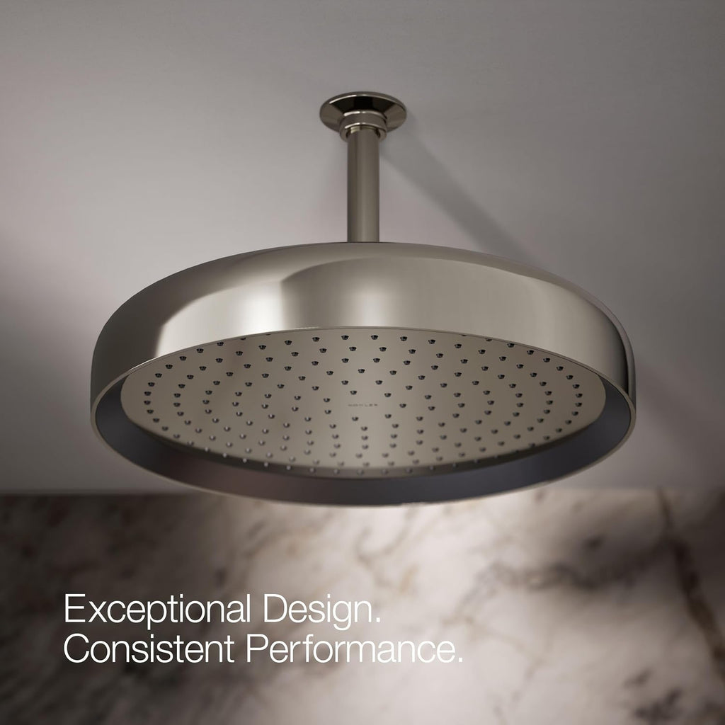 Kohler 26292-SN Statement® Round 14' single-function rainhead, 2.5 gpm, Vibrant Polished Nickel