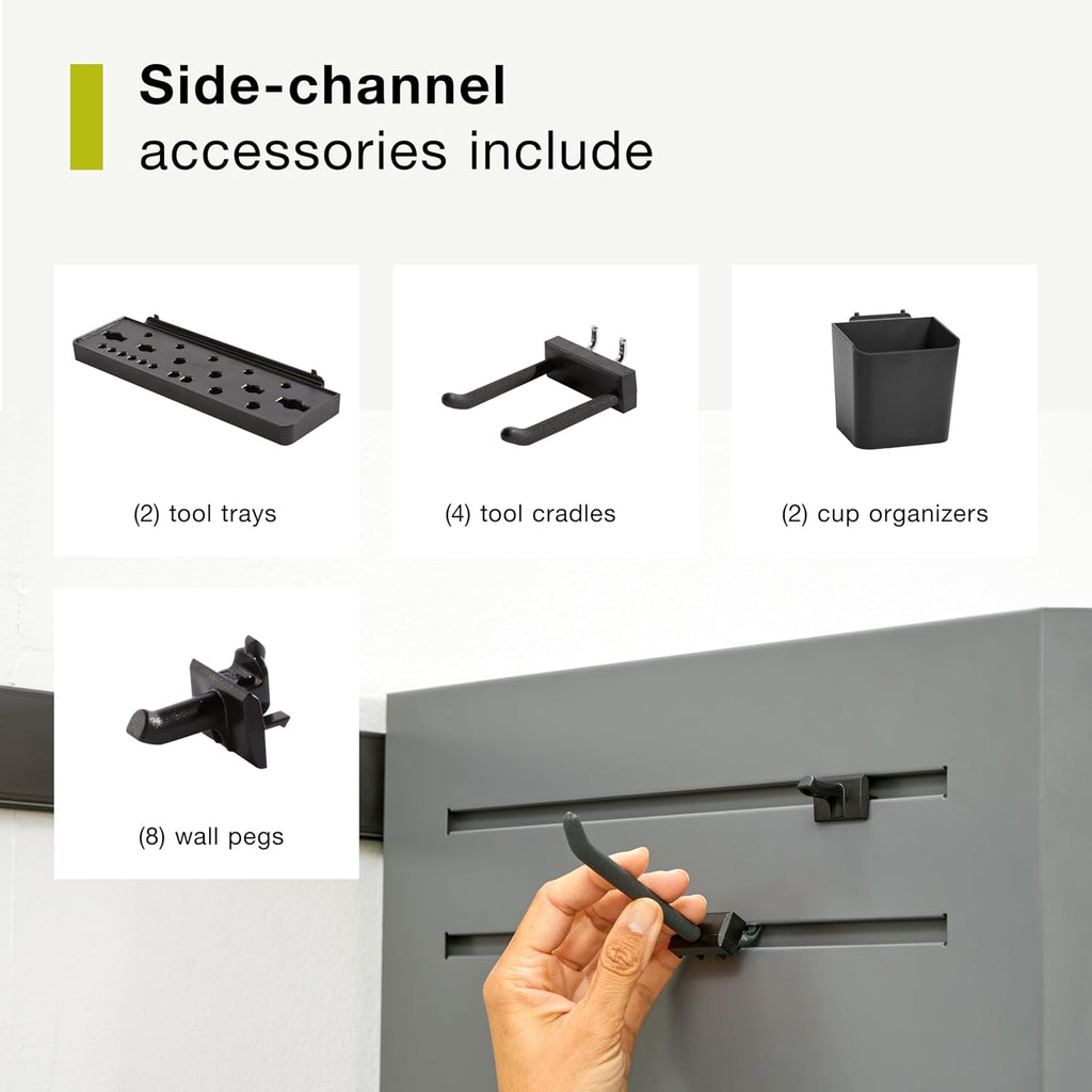 Rubbermaid FastTrack 2 -Door Tall Cabinet, Storage Cabinet, Garage Storage Systems, Garage Organization