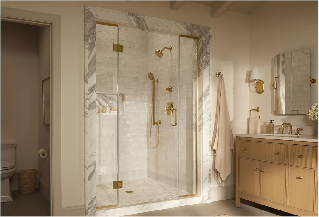 Kohler KTS35916-4G-BN Castia by Studio McGee Shower Only Trim Package with 1.75 GPM Single Function Shower Head with MasterClean Sprayface Vibrant Brushed Nickel