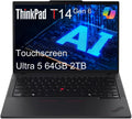 Lenovo ThinkPad T14 G6 Business Laptop, 14' FHD+ Touchscreen, Intel 12-Core Ultra 5 225U (> Ultra7 155U), 64GB DDR5, 2TB SSD, Thunderbolt 4, Backlit KB, Fingerprint Reader, IR Webcam, Windows 11 Pro
