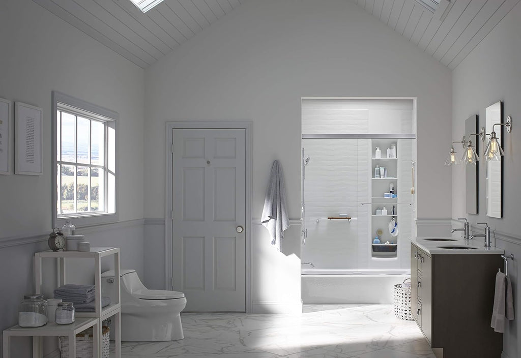 Kohler K-707206-D3-BNK Revel Sliding Shower Door w/Frosted Glass Brushed Nickel