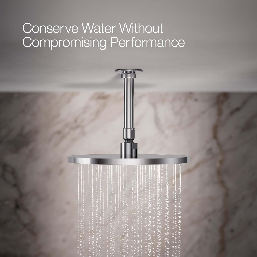 Kohler 13689-G-CP Contemporary Round 10' single-function rainhead, 1.75 gpm, Polished Chrome