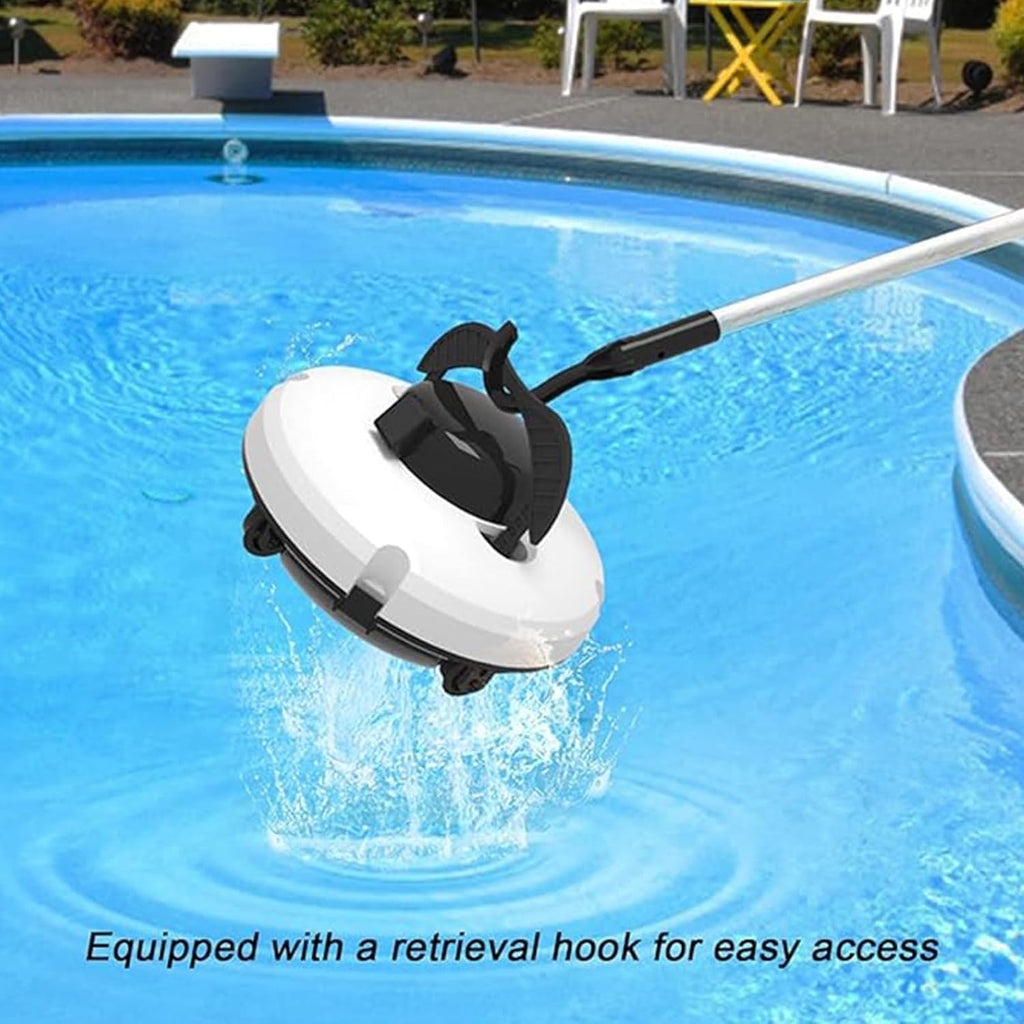 Fully Automatic Wall Climbing Pool Cleaning Robot, with Ultra-Fine Filters - Intelligent Pool Cleaner - Vacuum Cleaner for Pool (White)