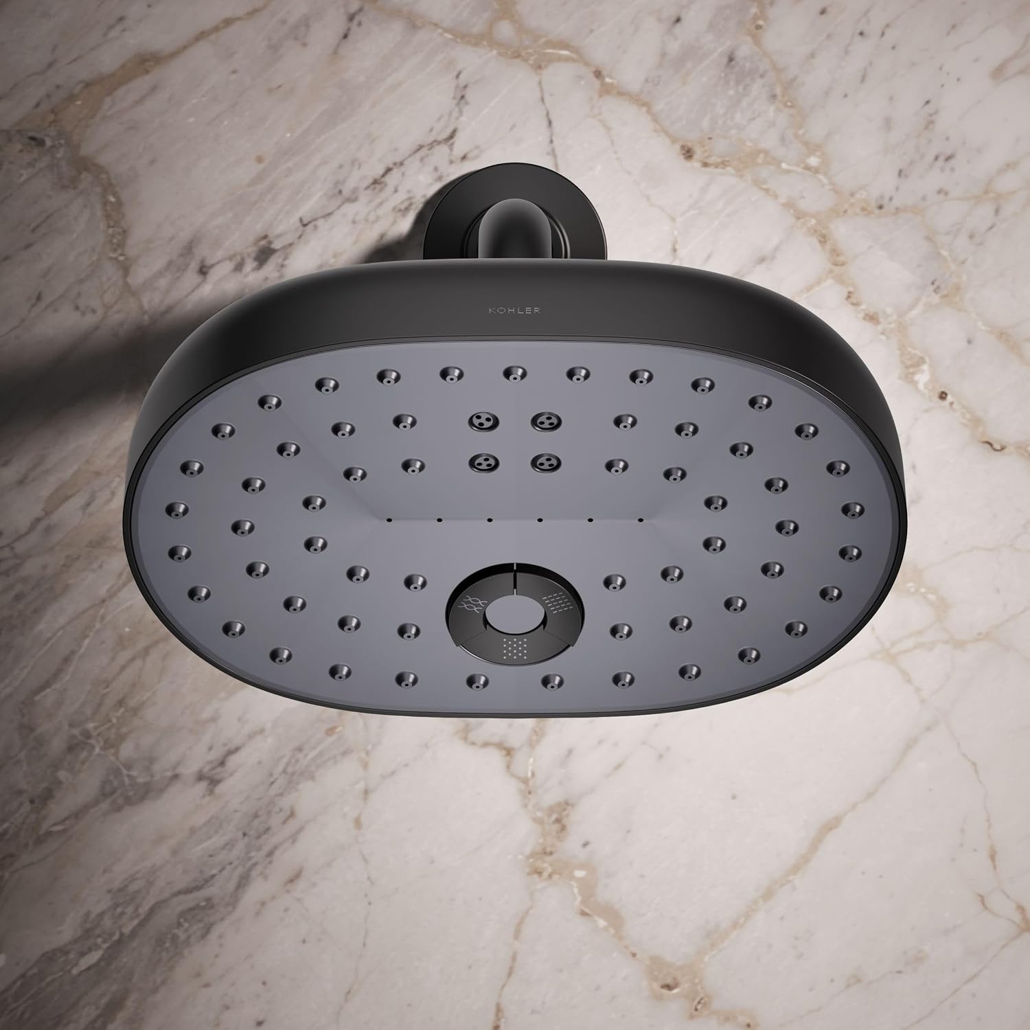 Kohler 26290-G-BL Statement® Three-function showerhead, 1.75 gpm, Matte Black