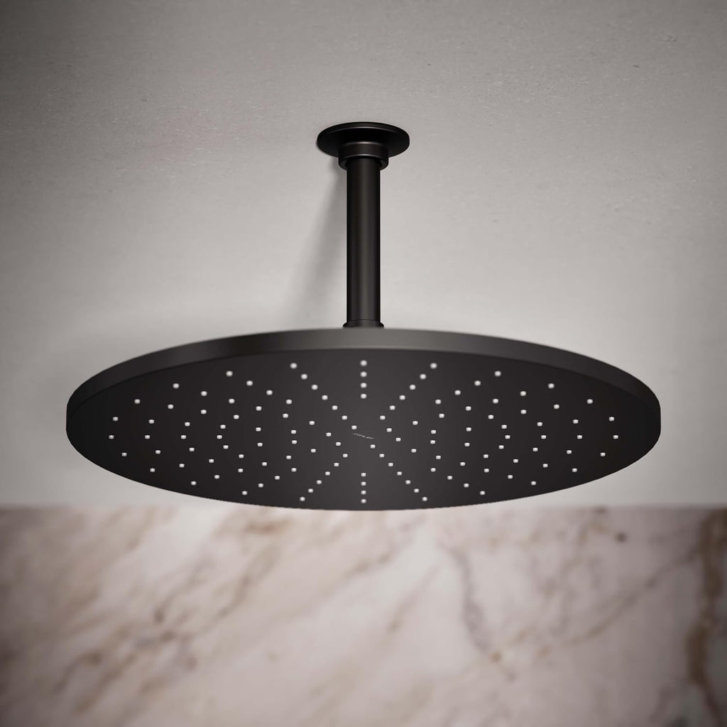 Kohler 13691-BL Contemporary Round 14' single-function rainhead, 2.5 gpm, Matte Black