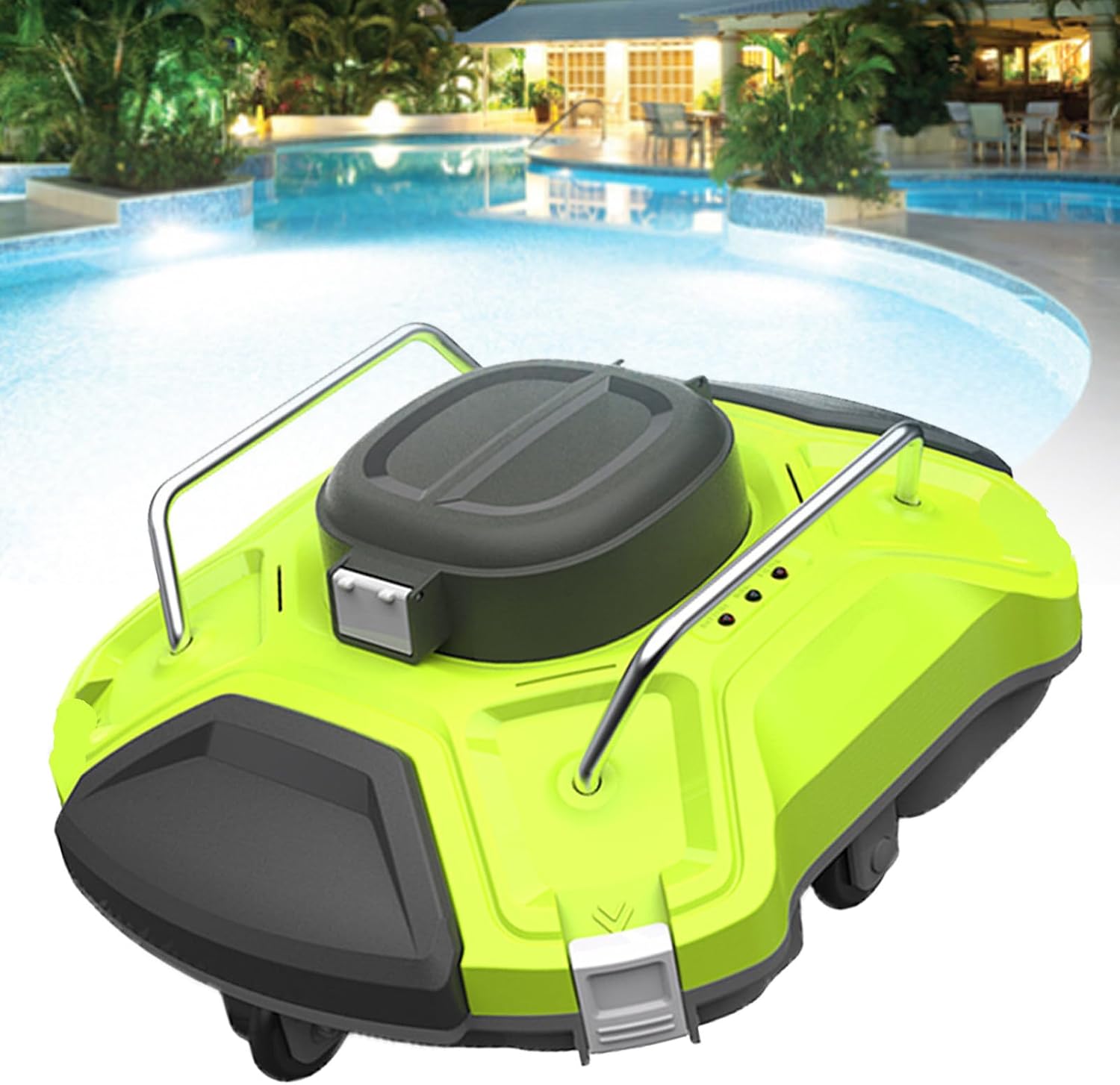 Pool Cleaner Robot,Pool Cleaning Machine,Cordless Robotic Pool Vacuum,Cordless Robotic Swimming Pool Cleaner,Pool Cleaner Automatic, Ipx8 Automatic Pool Vacuu
