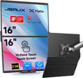 JSAUX FlipGo Touchscreen 16' 2.5K Dual Screen Portable Monitor & VESA Adapter