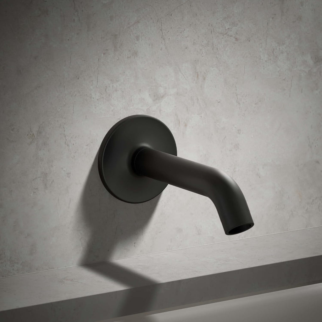 Kohler 14426-BL Purist® Wall-Mount 35 Degree Bath spout, 2.5 gpm, Matte Black