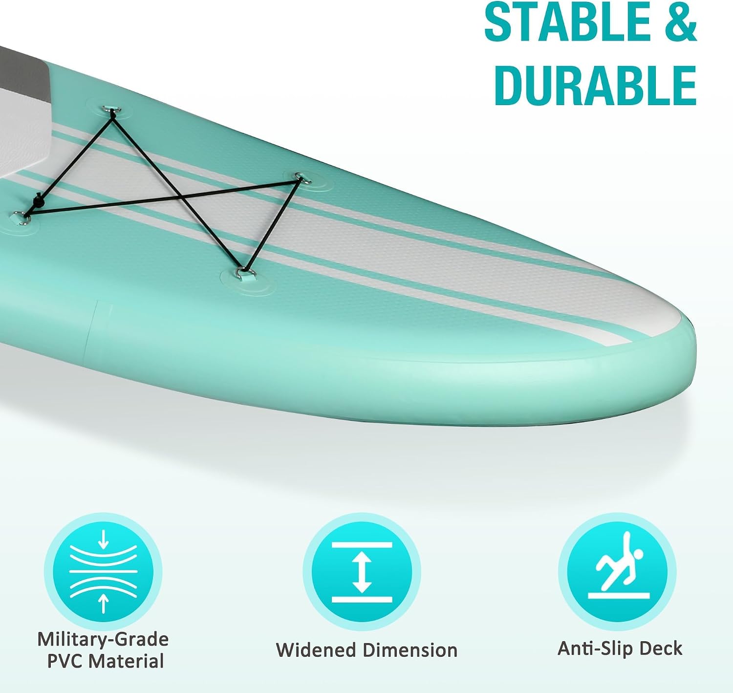 Inflatable Paddle Boards with Non-Slip Deck, Ultra-Light Stand Up Paddle Board Surf Board with Accessories & Carry Bag, Wide Stable Design for Adults and Youth