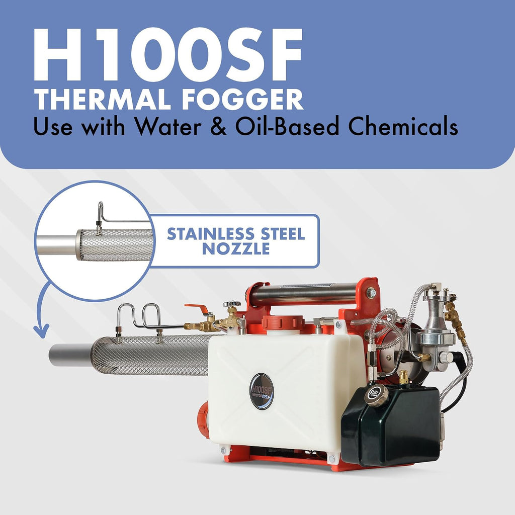H100SF Mid-Size Thermal Fogger – Battery-Powered Portable Atomizer for Outdoor, Pest Control – Professional Grade