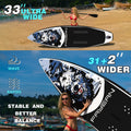 Inflatable Paddle Board,Stand Up Paddle Board,Anti-Slip EVA Deck,Complete SUP Accessories for All Skill Levels,Widened Paddleboard Equipped with Removable Fin, Hand Pump