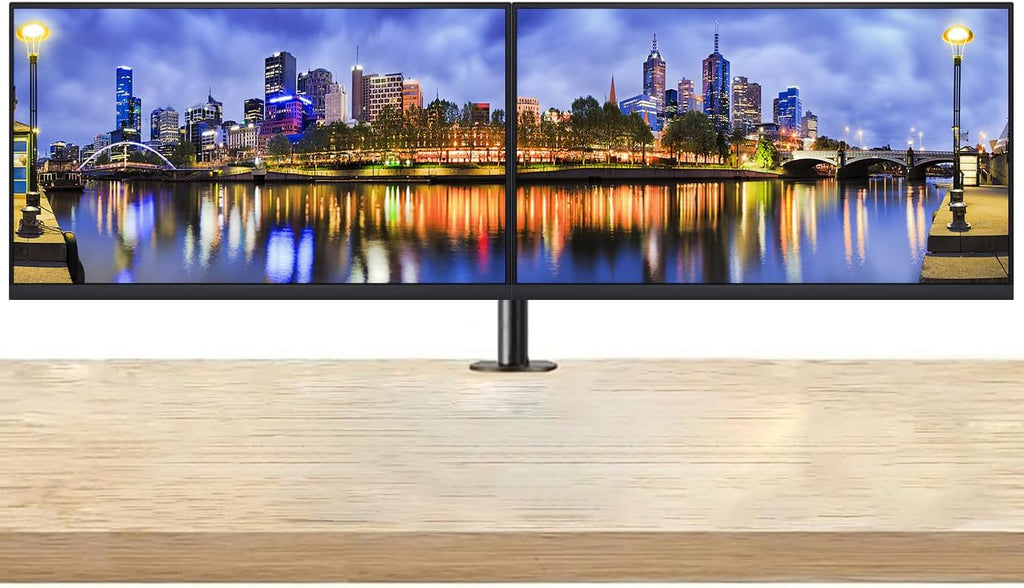 Dell P2422HE 24-inch Full HD LED LCD Professional Monitor, 2-Pack Full Dock, Daisy Chain, IPS, HDMI, DisplayPort, USB Hub, USB-C, Ethernet and Desk Mount Dual Monitor Stand (Renewed)